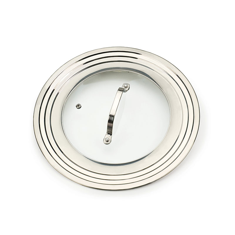 S.S. 7-12" UNIVERSAL LID W/ GLASS
