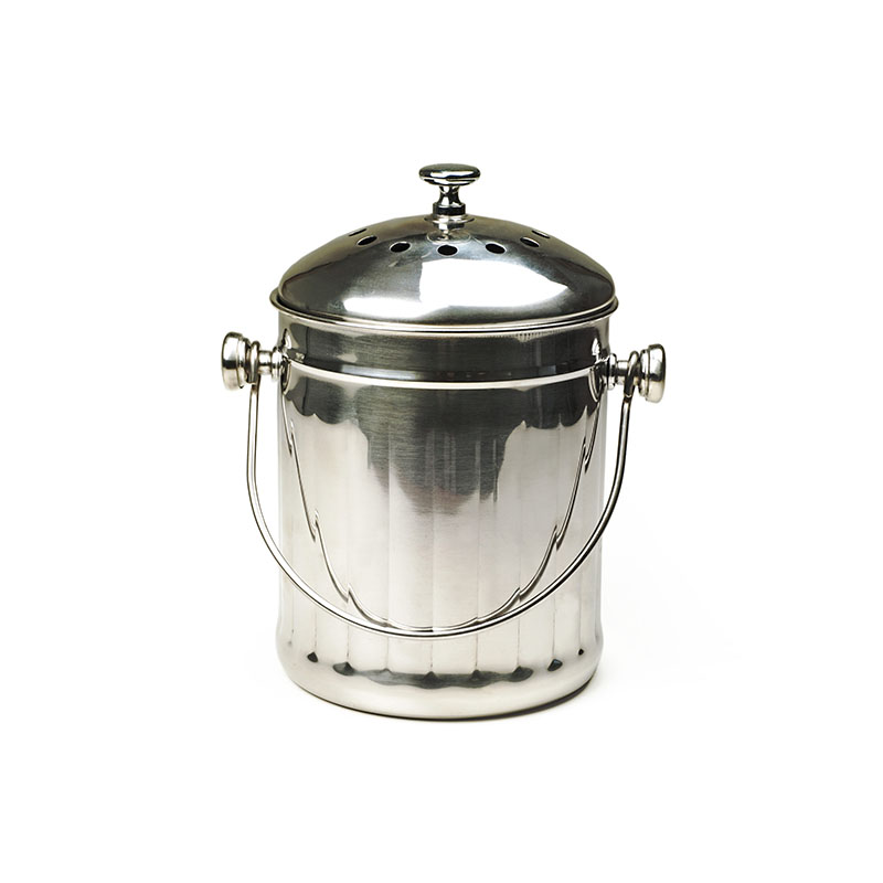 S.S. SMALL COMPOST PAIL - 0.5 GALLON